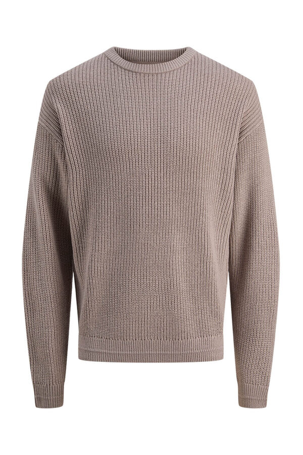 Jack & Jones Jersey b&aacute;sico cuello redondo gris
