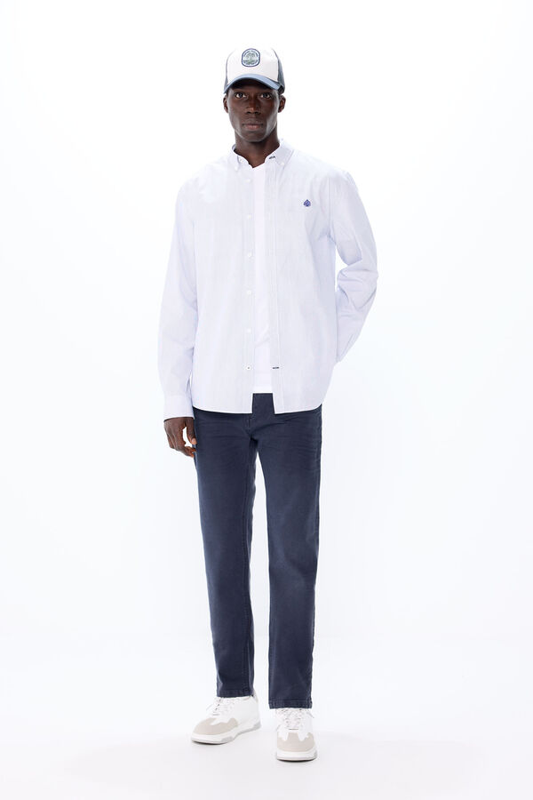 Springfield Pantal&oacute;n color slim fit azul