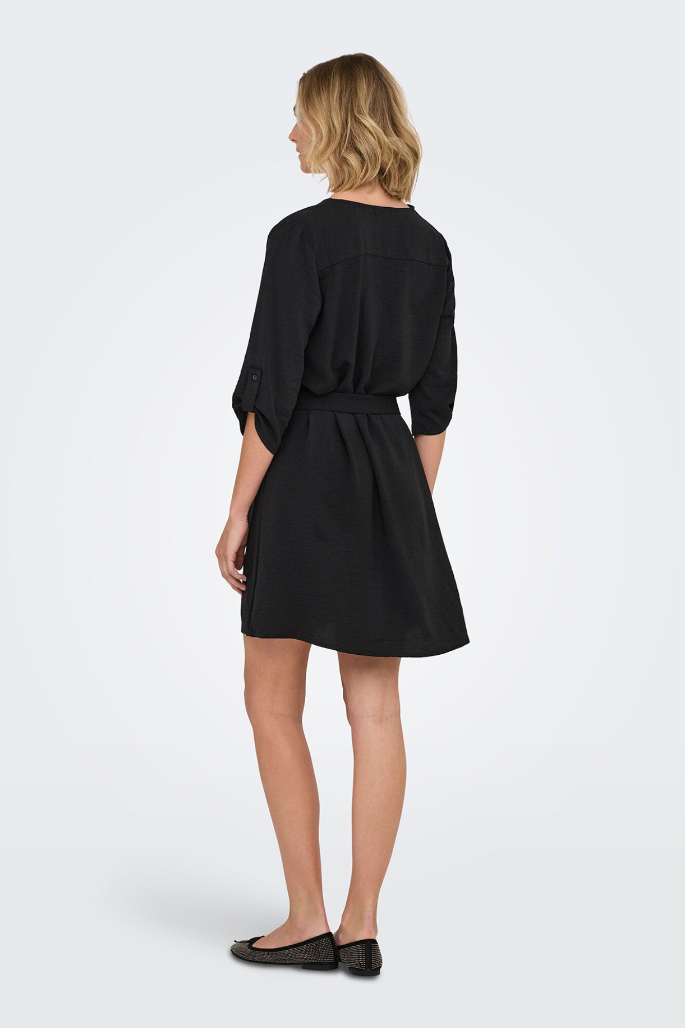JDY Vestido corto manga 3/4