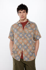 Springfield Camisa r&uacute;stica estampada vermelho