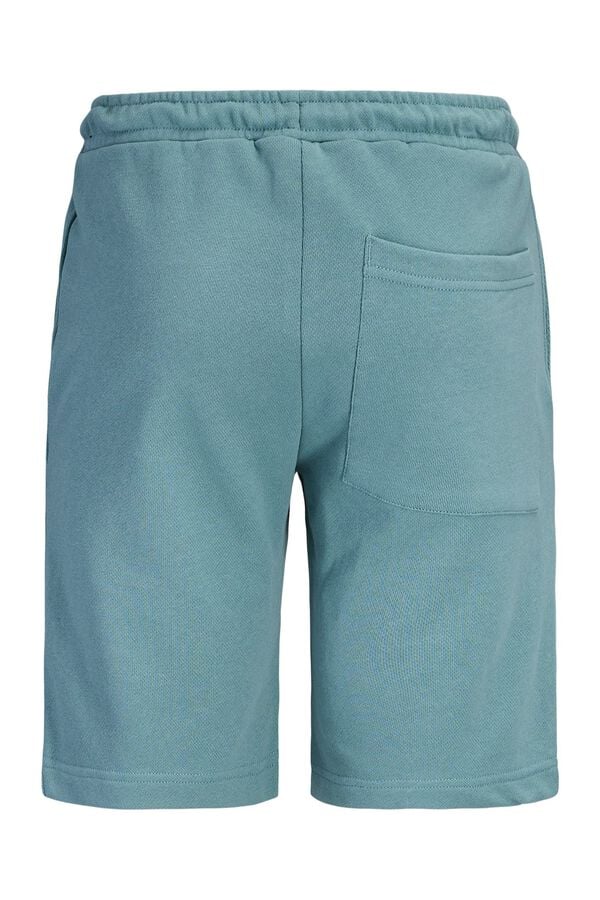 Jack & Jones Junior Bermudas ch&aacute;ndal logo turquesa