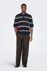 Only & Sons Polo de malha azul