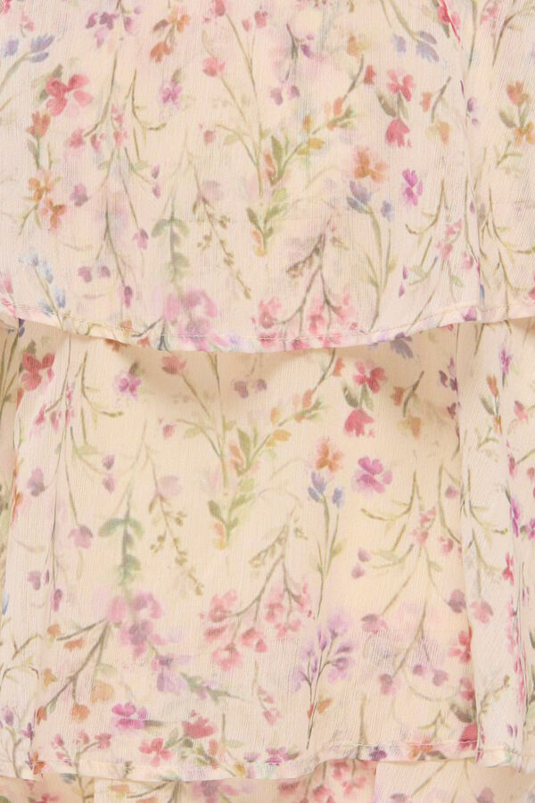 Only Girls Vestido midi sem mangas branco