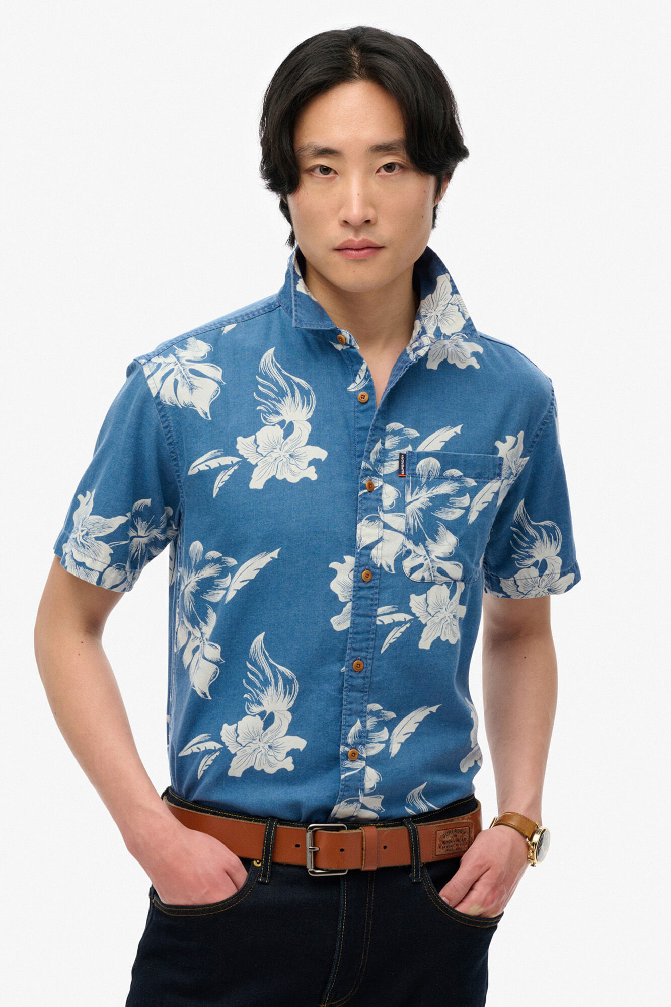 Superdry Camisa de manga corta con logotipo Vintage Loom