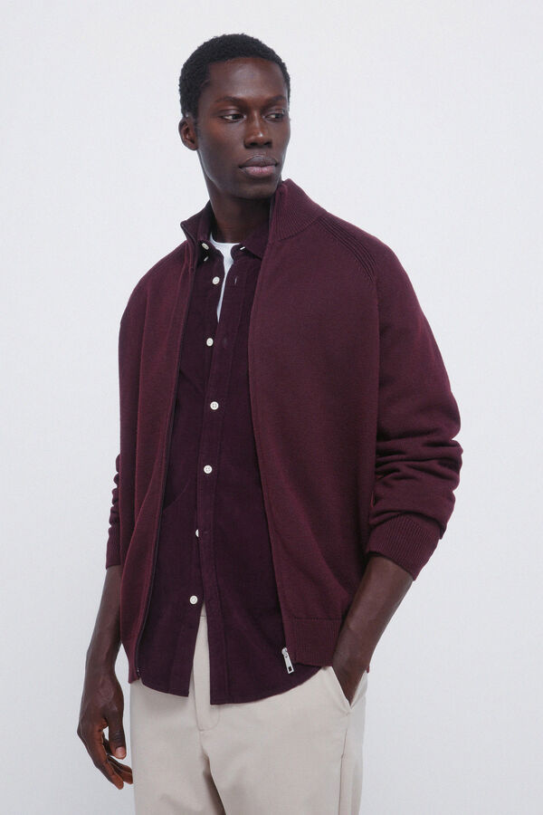 Springfield C&aacute;rdigan X'mas punto grueso naranja