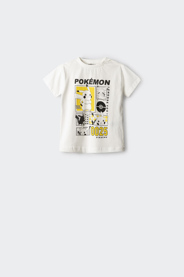 Springfield Kids Camiseta Pikachu ni&ntilde;o marfil