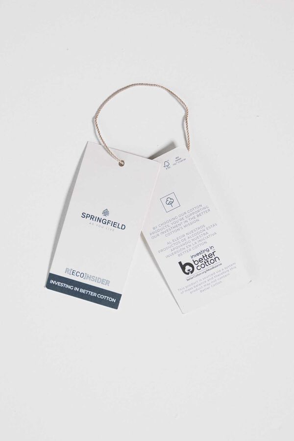 Springfield Jersey manga corta cuello polo rayas gris