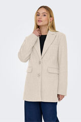 Only Abrigo corto tipo blazer beige