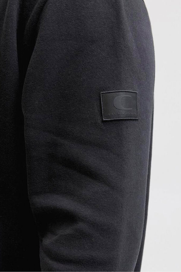 Jack & Jones PLUS Sudadera con capucha y logo negro