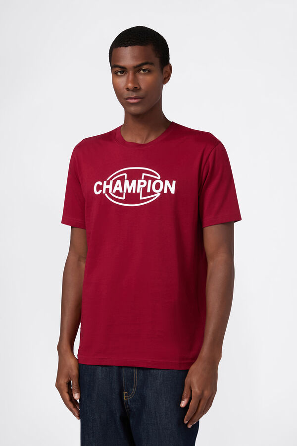 Champion Camiseta Champion com gola caixa vermelho
