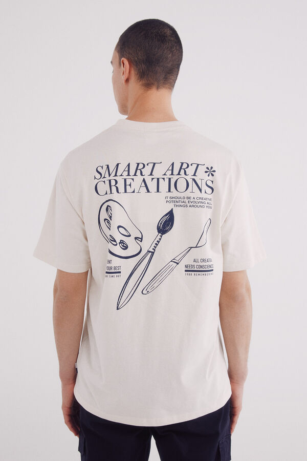 Springfield Camiseta smart art blanco