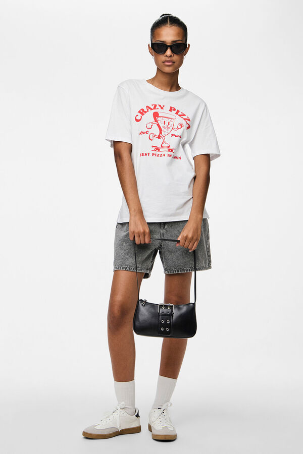 Pieces Camiseta gr&aacute;fica manga corta blanco