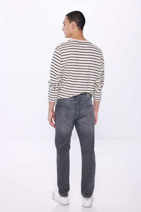 Springfield Jeans slim fit cinza escuro cinzento