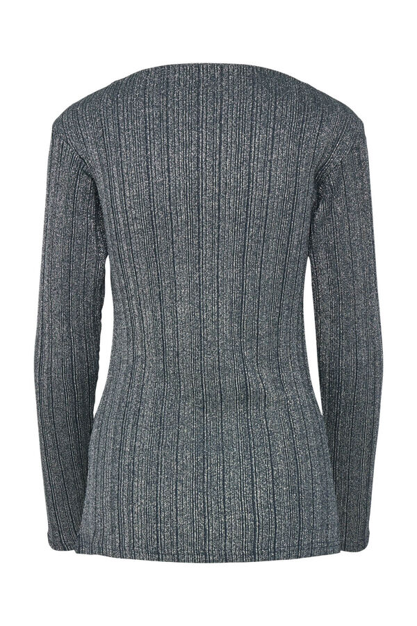 Pieces Camiseta Lurex azul