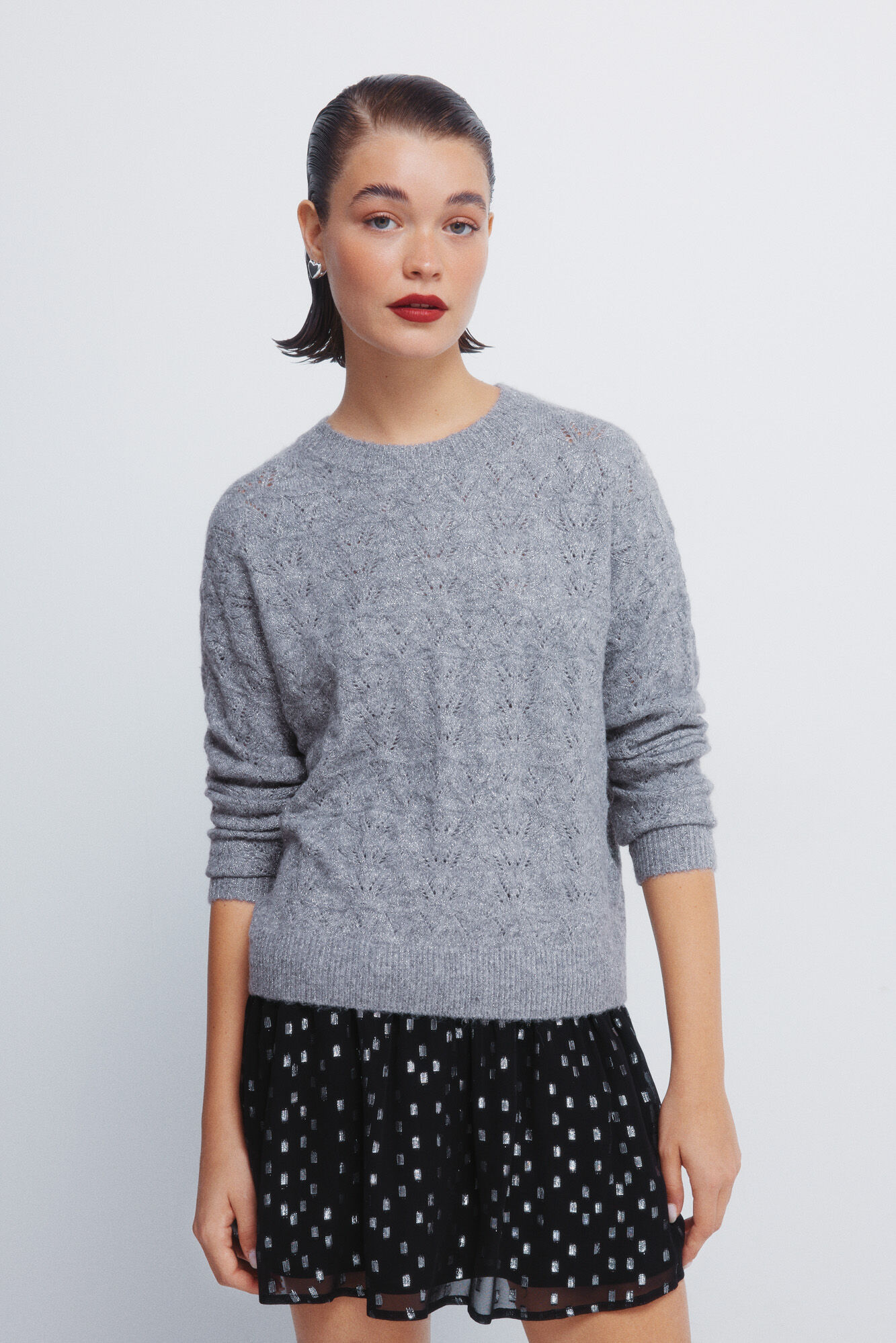 Springfield Camisola lurex pointelle