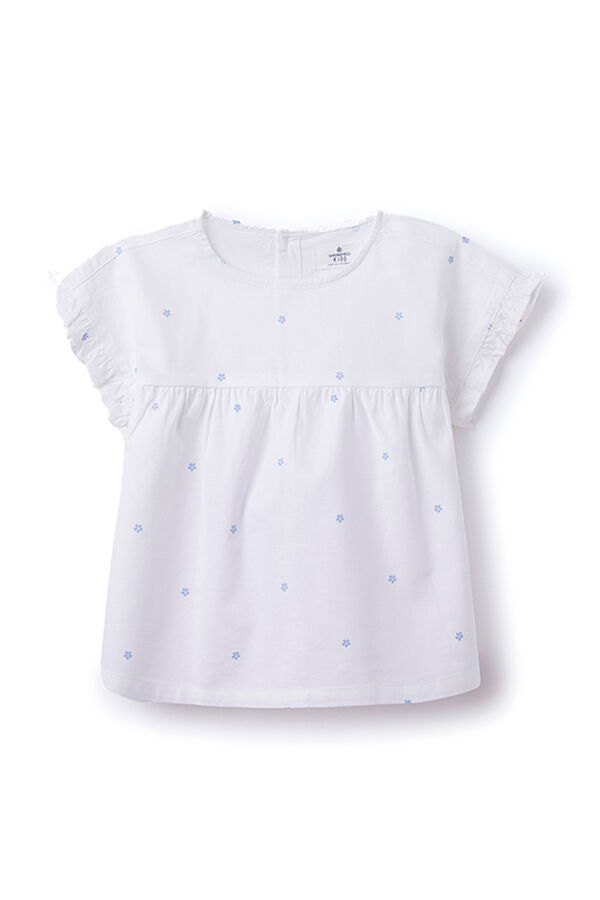 Springfield Kids Blusa flores azuis menina castanho