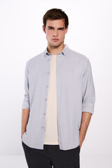 Springfield Camisa algod&oacute;n cepillado azul