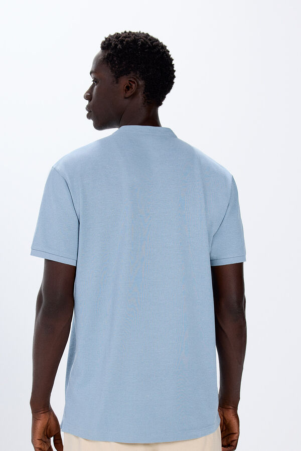 Springfield Polo piqu&eacute; cuello mao azul