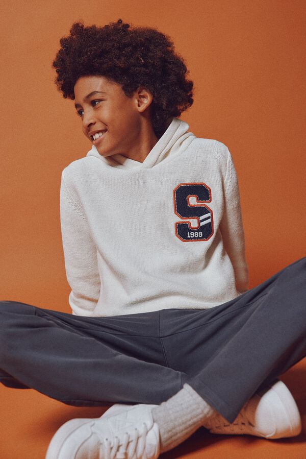 Springfield Kids Jersey rizo ni&ntilde;o blanco