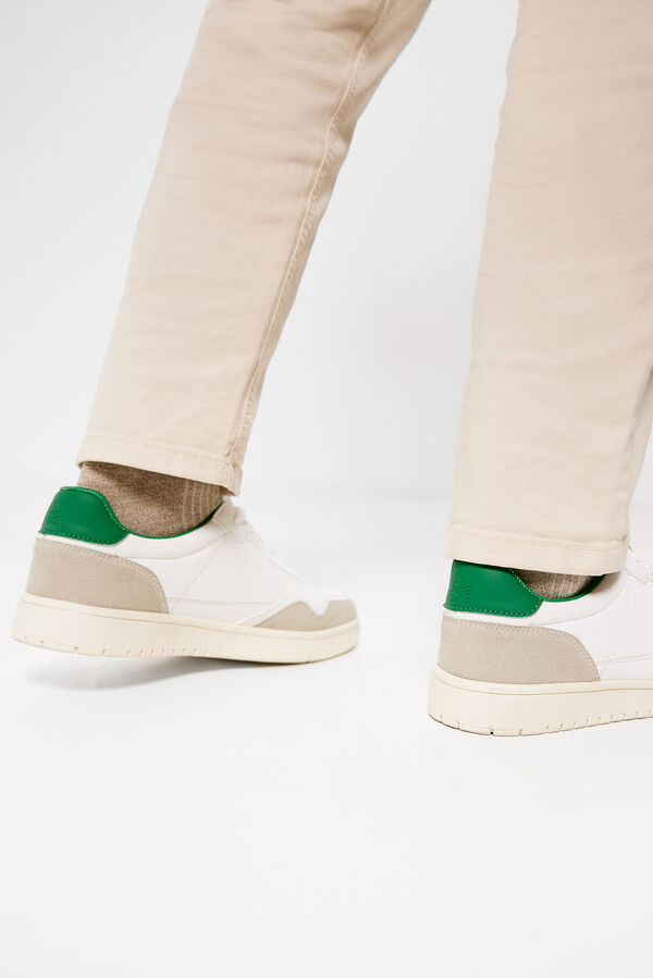 Springfield Zapatilla deportiva retro blanco