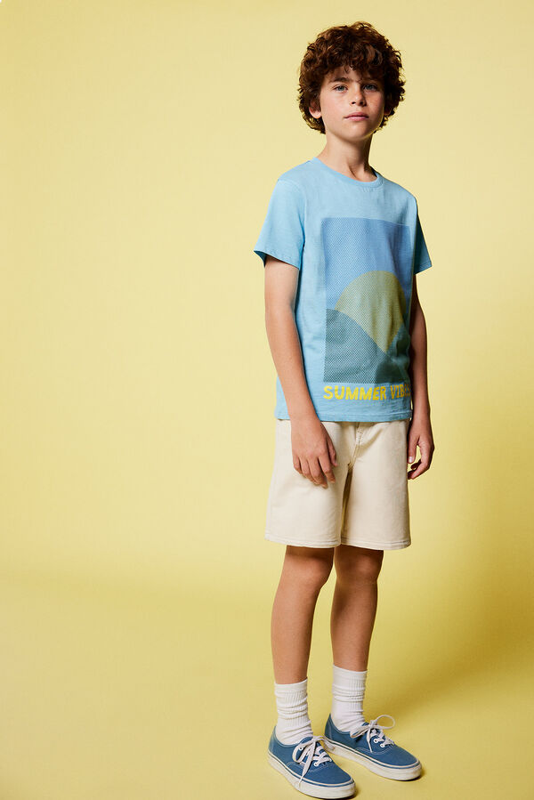 Springfield Kids T-shirt "Summer vibes" menino azul