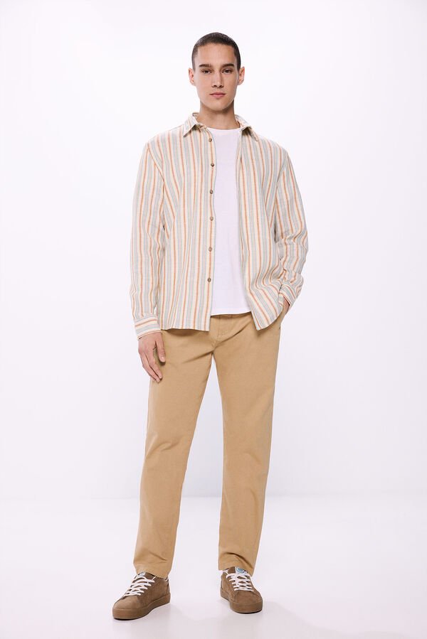 Springfield Cal&ccedil;as chino regular fit castanho
