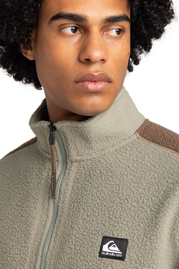 Quiksilver Sudadera T&eacute;cnica con Media Cremallera para Hombre azul
