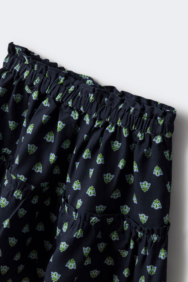 Springfield Kids Saia flores para menina azul