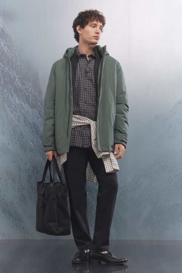 Springfield Parka acolchoada t&eacute;rmica verde
