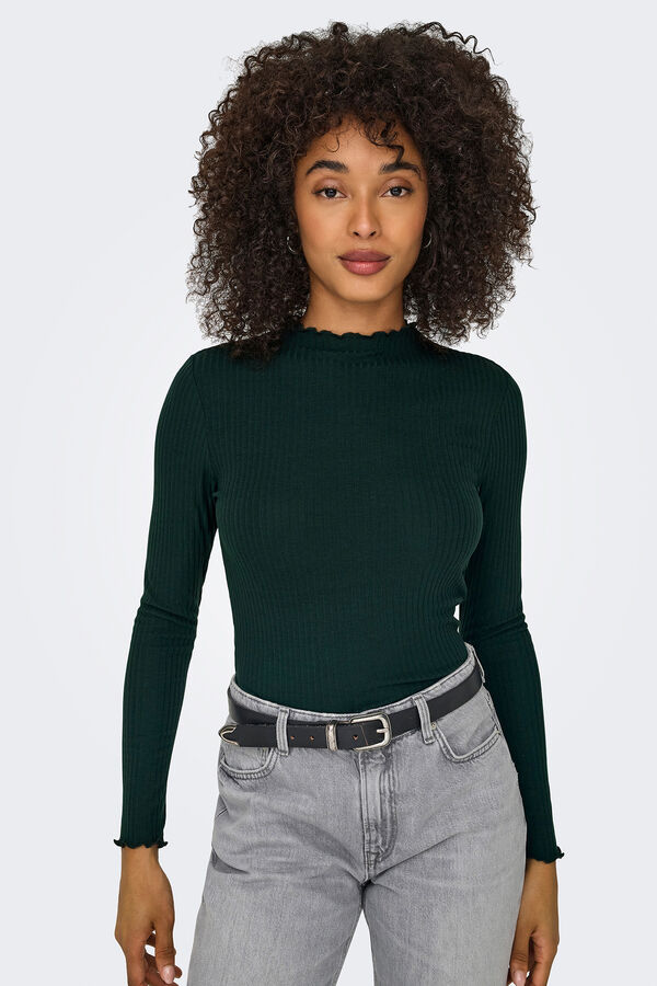 Only Su&eacute;ter manga comprida azul