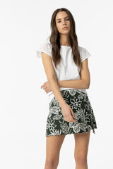 Tiffosi Camiseta Mangas con Bordado blanco