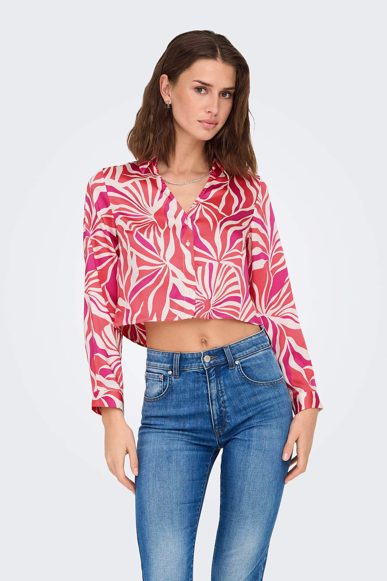 Only Camisa regular fit manga larga