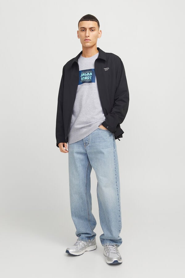 Jack & Jones Sweatshirt de ajuste padr&atilde;o branco