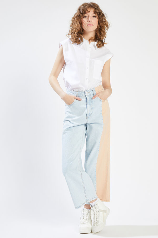 Pimkie Camisa sin mangas blanco