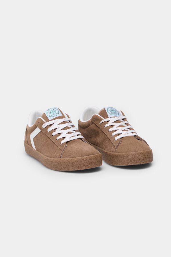Springfield Zapatilla deportiva piel varsity beige