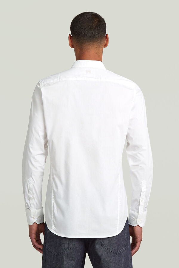G-STAR Camisa de manga larga y corte ajustado blanco