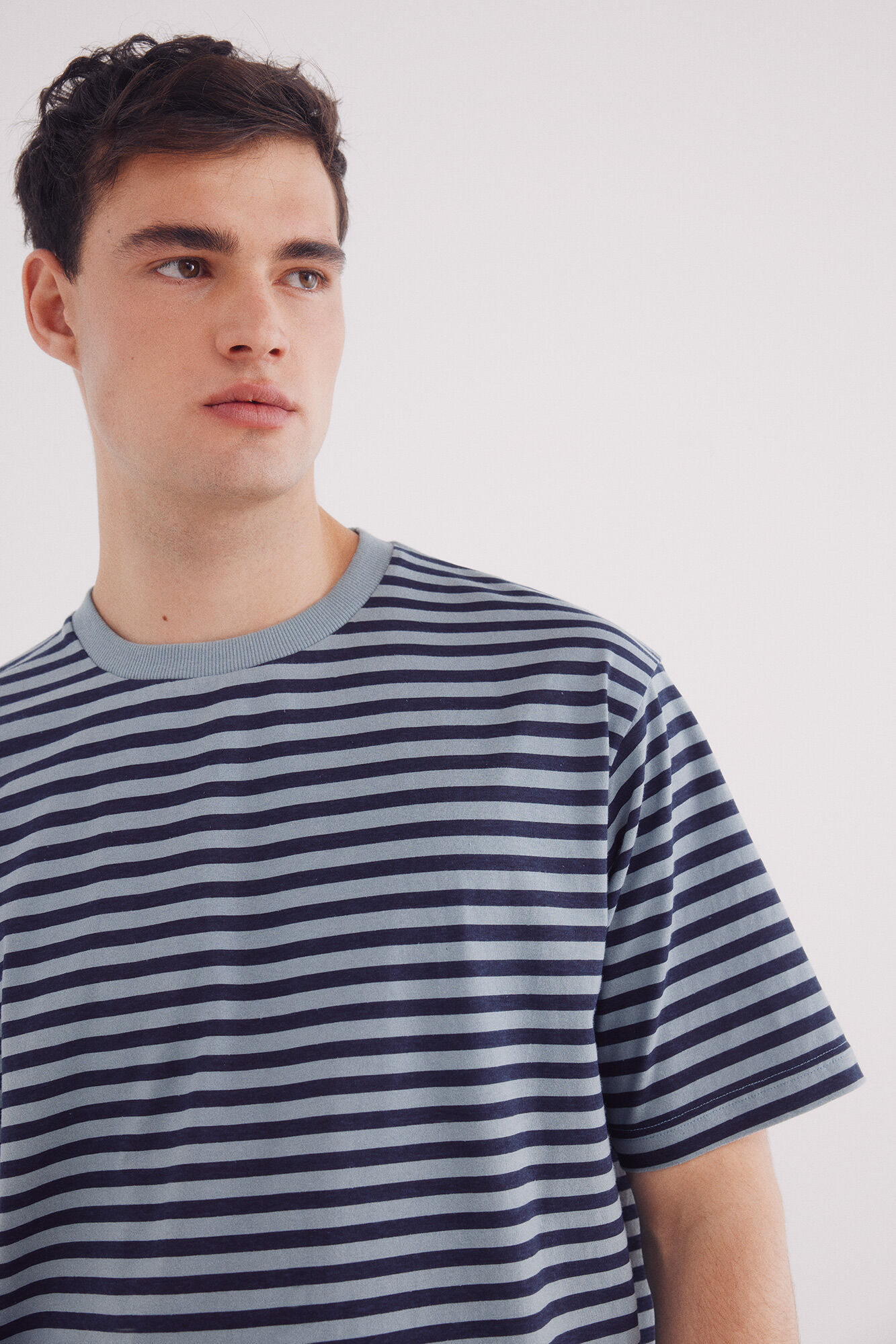 Springfield Camiseta rayas estampada