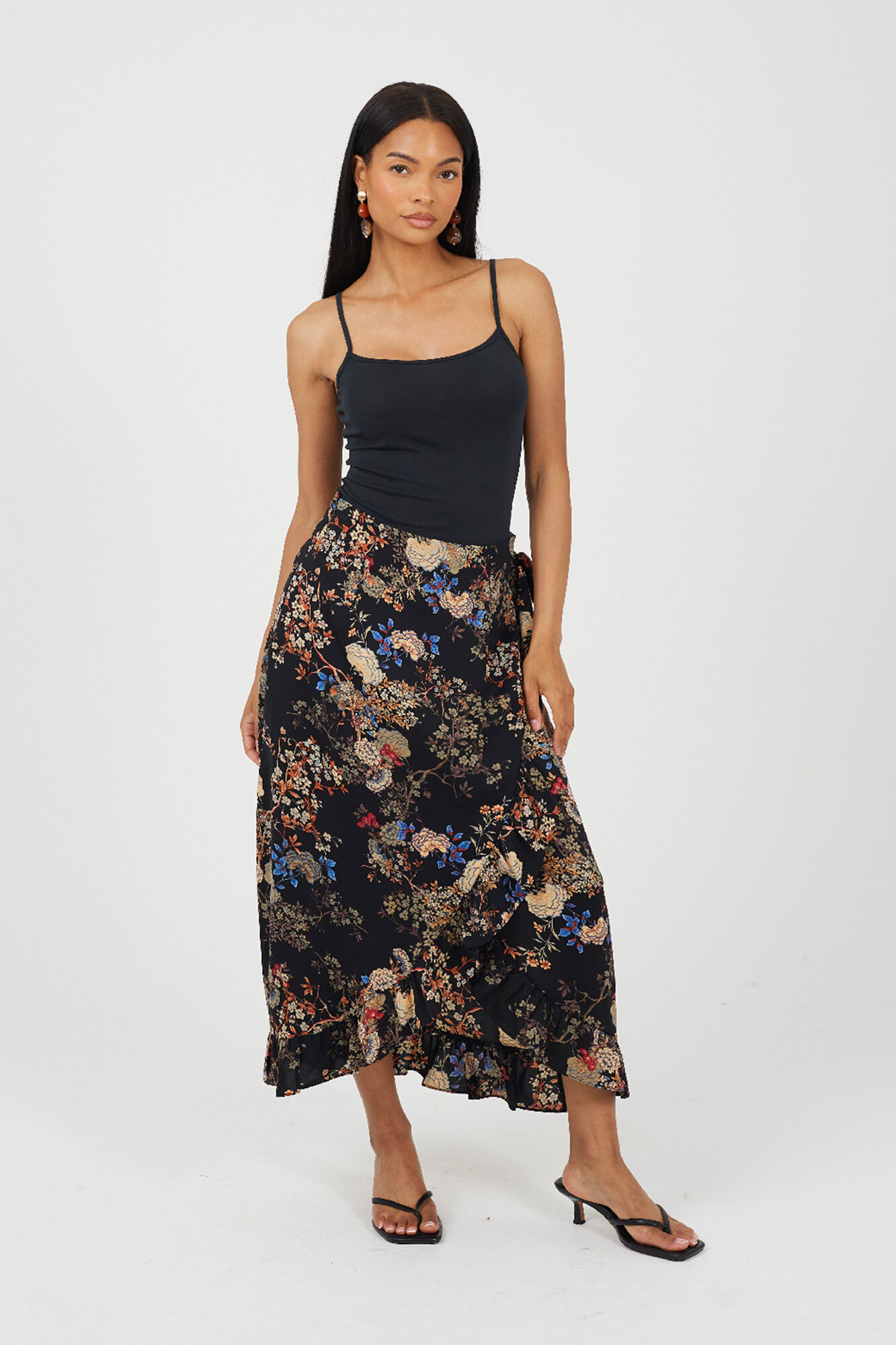 Brave Soul Saia com estampado floral