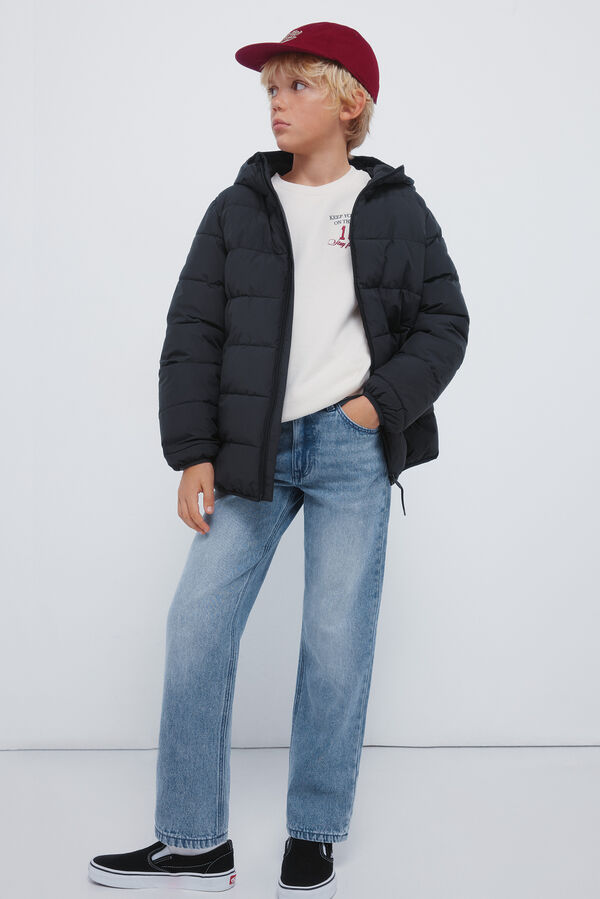 Springfield Kids Casaco acolchoada infantil preto