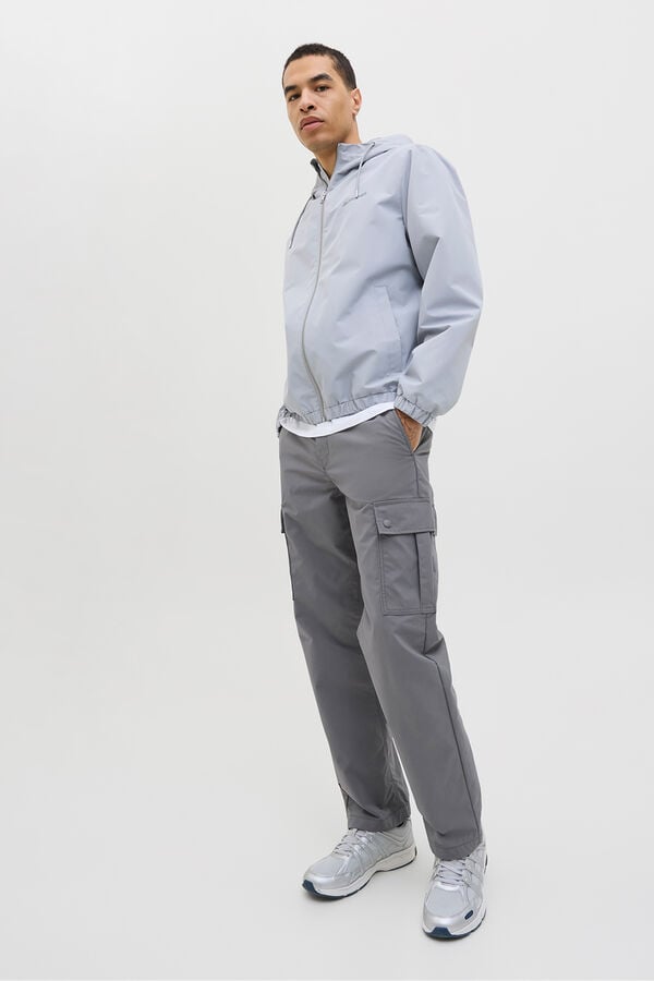 Jack & Jones Pantal&oacute;n cargo relaxed fit gris