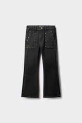 Springfield Kids Pantal&oacute;n Kick flare Tachas ni&ntilde;a negro