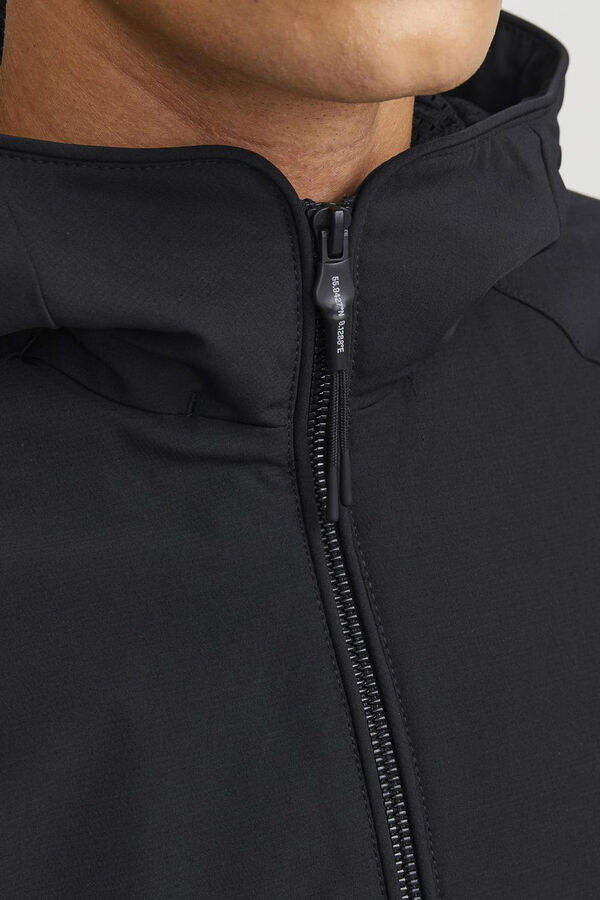 Jack & Jones Jaqueta bomber com capuz preto