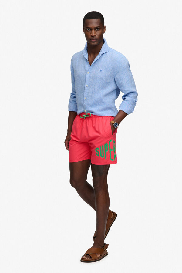 Superdry Fato de banho com logo rosa