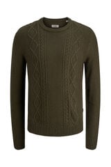 JJ REBEL Jersey de punto trenzado verde