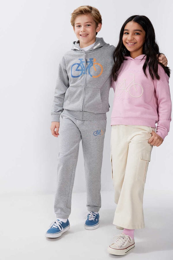 Springfield Kids Sweatshirt capuz bicicleta menina rosa