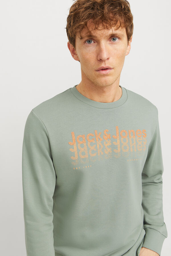 Jack & Jones Sweatshirt de ajuste padr&atilde;o verde