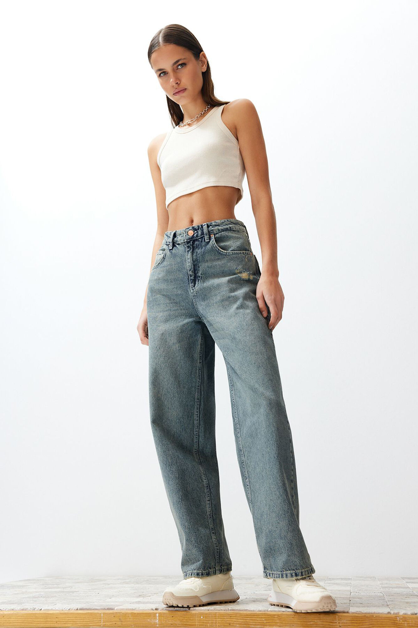 Trendyol Pantal&oacute;n vintage