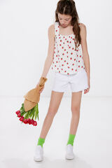 Springfield Kids Short sarga niña kaki