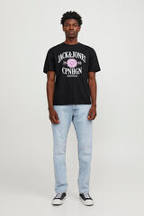 Jack & Jones T-shirt fit relaxed preto