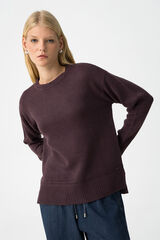 Tiffosi Jersey cuello redondo burdeos